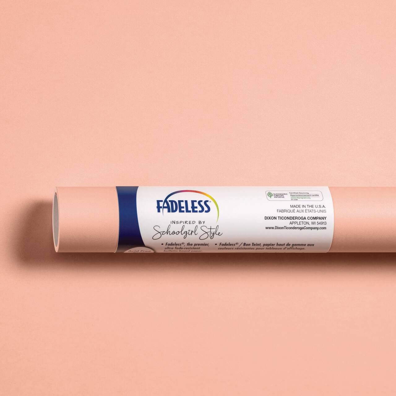 Fadeless® Schoolgirl Style™ 47.25" x 12ft. Coral Sugar Bulletin Board Paper Roll